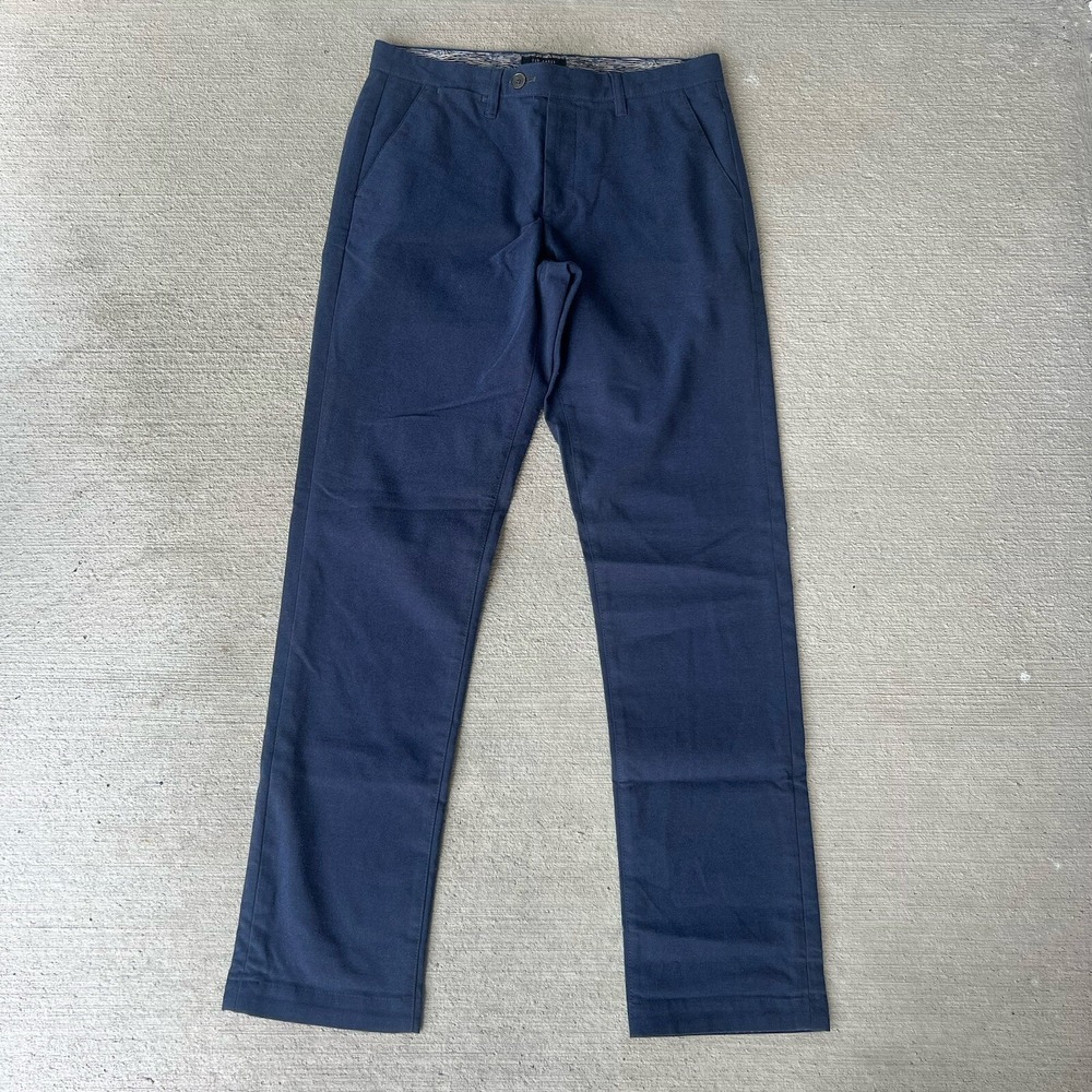 Ted Baker Men's Navy Chino Dress Pants Size 31R Slim Fit Casual Trousers
